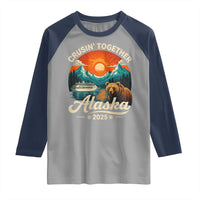 Alaska Cruise Raglan Shirt Retro Alaskan Cruisin Together Matching Family Cruise - Wonder Print Shop