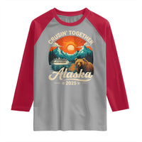 Alaska Cruise Raglan Shirt Retro Alaskan Cruisin Together Matching Family Cruise - Wonder Print Shop