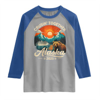 Alaska Cruise Raglan Shirt Retro Alaskan Cruisin Together Matching Family Cruise - Wonder Print Shop