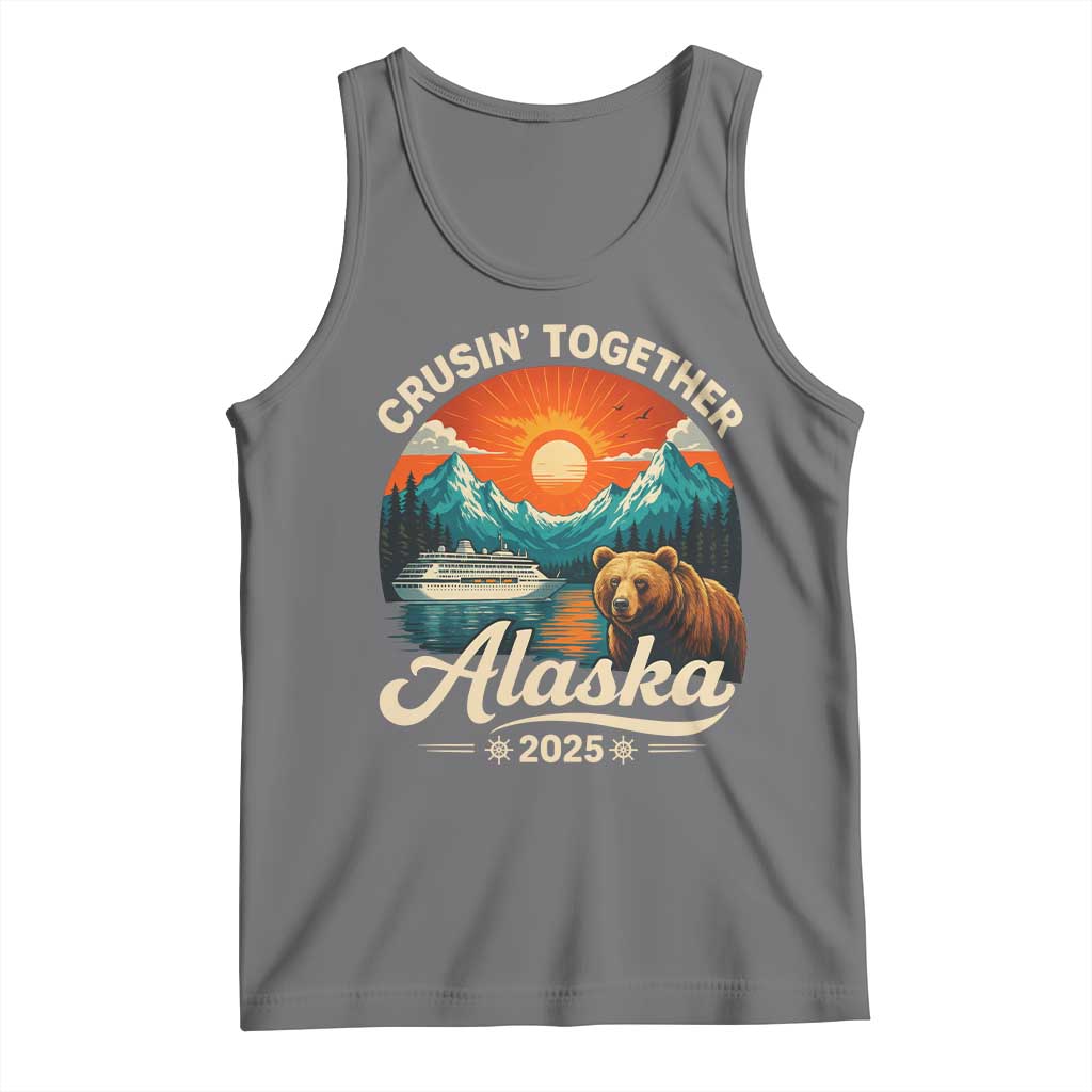 Alaska Cruise Tank Top Retro Alaskan Cruisin Together Matching Family Cruise - Wonder Print Shop