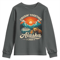 Alaska Cruise Youth Sweatshirt Retro Alaskan Cruisin Together Matching Family Cruise - Wonder Print Shop