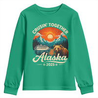 Alaska Cruise Youth Sweatshirt Retro Alaskan Cruisin Together Matching Family Cruise - Wonder Print Shop