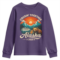 Alaska Cruise Youth Sweatshirt Retro Alaskan Cruisin Together Matching Family Cruise - Wonder Print Shop