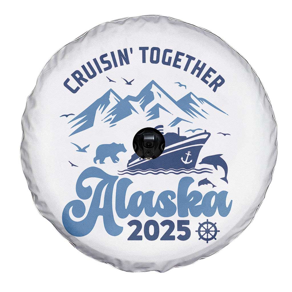 Alaska Cruise Spare Tire Cover Cruisin Together Matching Family Cruise 2025 - Wonder Print Shop