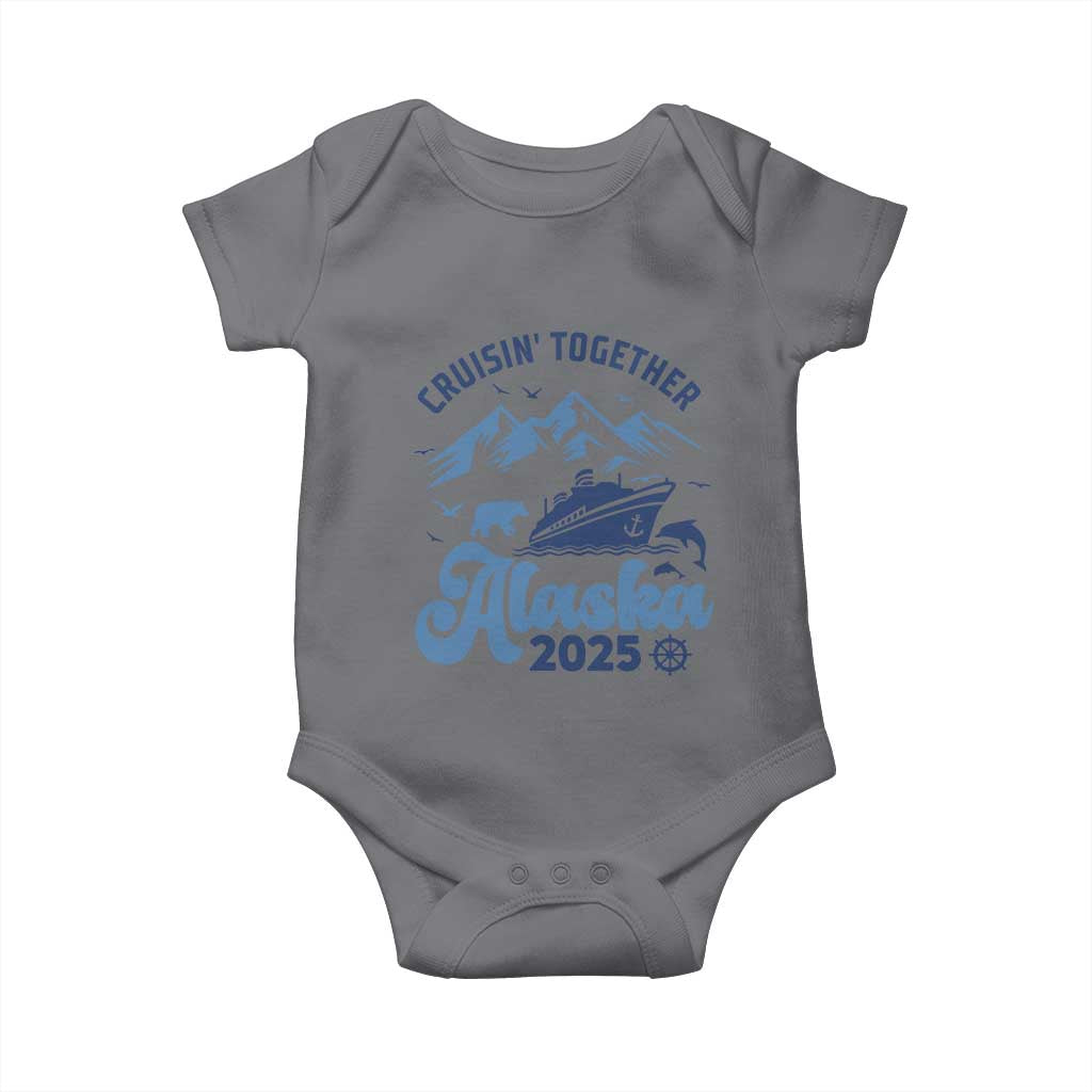 Alaska Cruise Baby Onesie Cruisin Together Matching Family Cruise 2025 - Wonder Print Shop