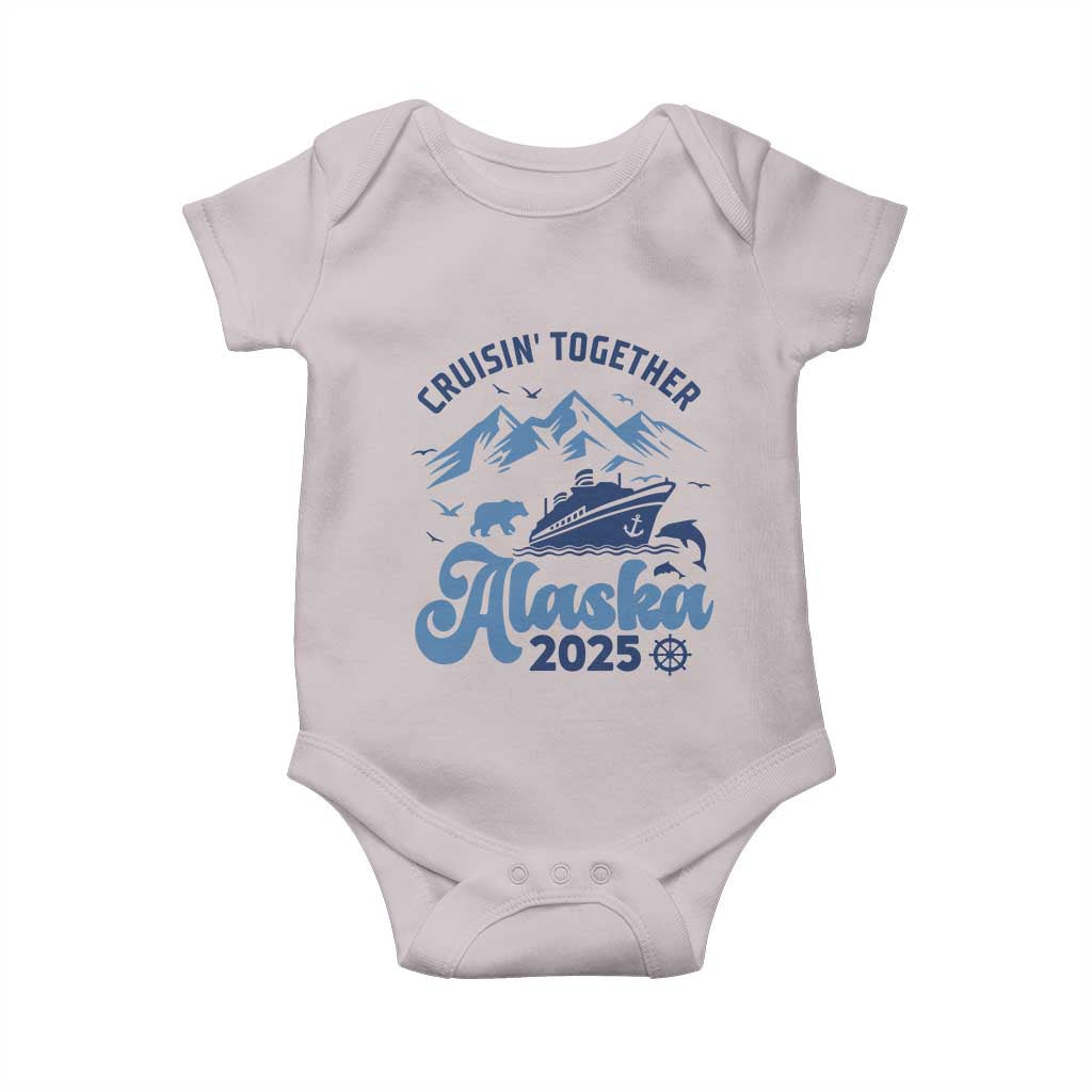 Alaska Cruise Baby Onesie Cruisin Together Matching Family Cruise 2025 - Wonder Print Shop