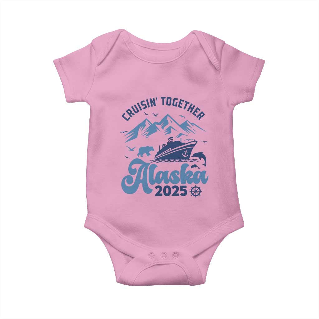 Alaska Cruise Baby Onesie Cruisin Together Matching Family Cruise 2025 - Wonder Print Shop