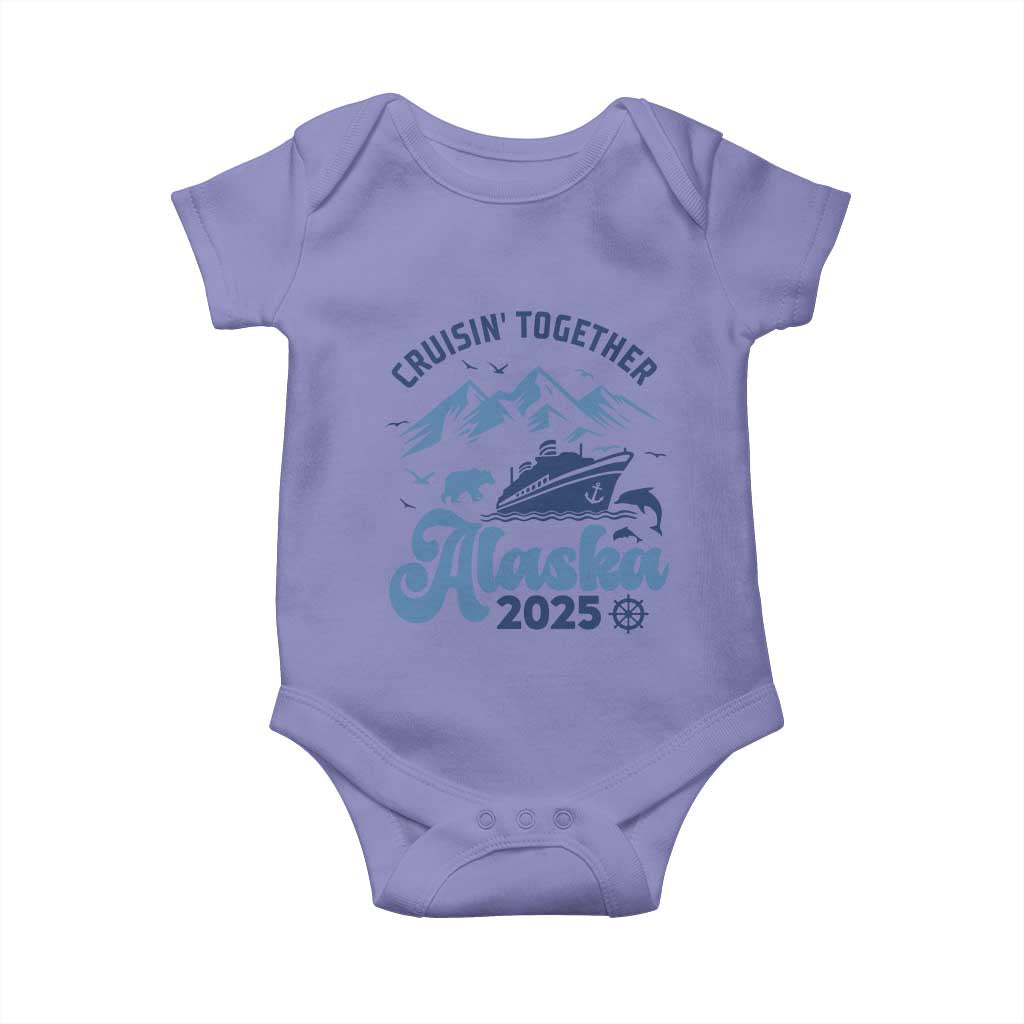 Alaska Cruise Baby Onesie Cruisin Together Matching Family Cruise 2025 - Wonder Print Shop