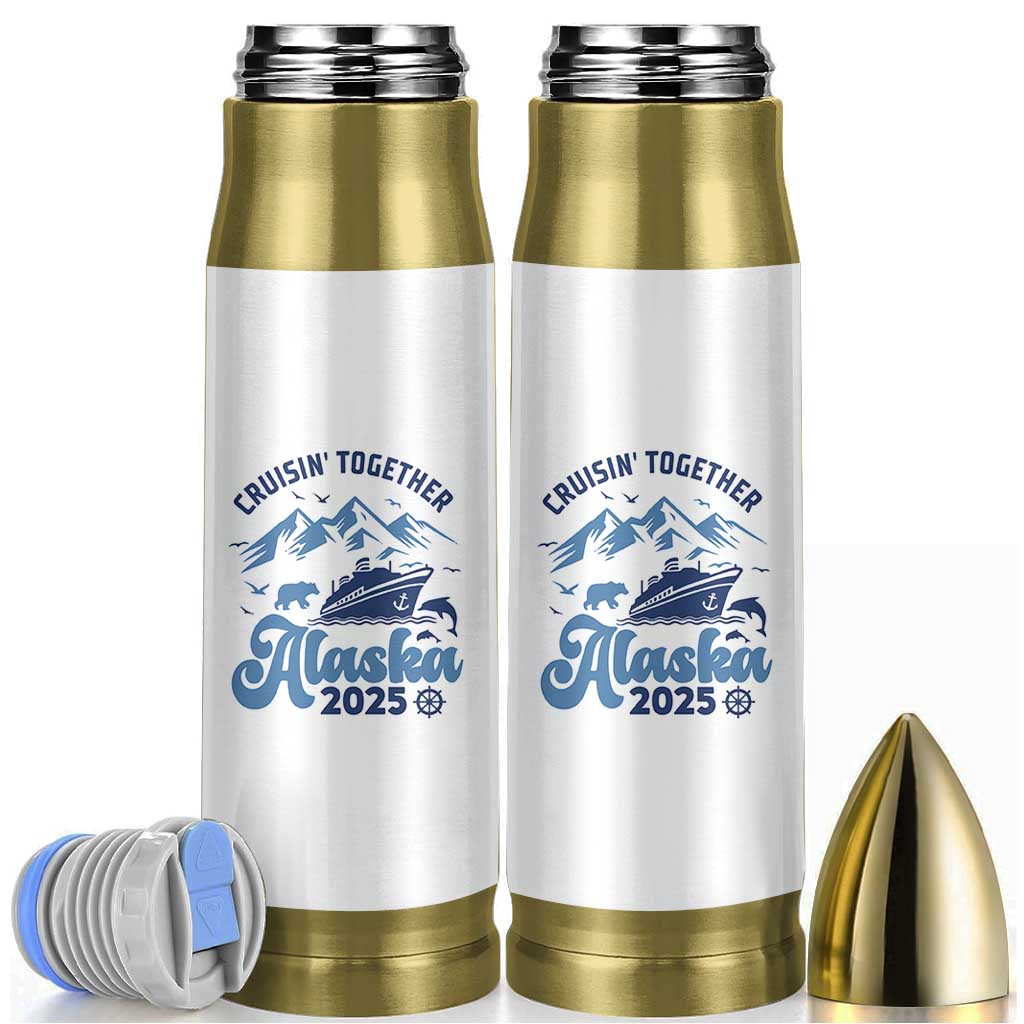 Alaska Cruise Bullet Tumbler Cruisin Together Matching Family Cruise 2025 - Wonder Print Shop