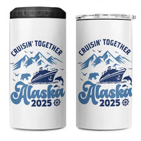 Alaska Cruise 4 in 1 Can Cooler Tumbler Cruisin Together Matching Family Cruise 2025 - Wonder Print Shop