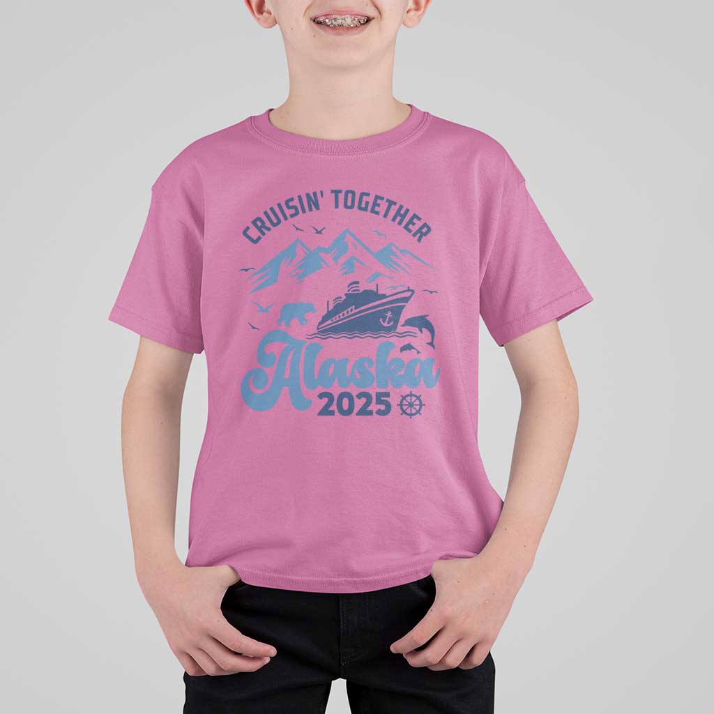 Alaska Cruise T Shirt For Kid Cruisin Together Matching Family Cruise 2025 - Wonder Print Shop