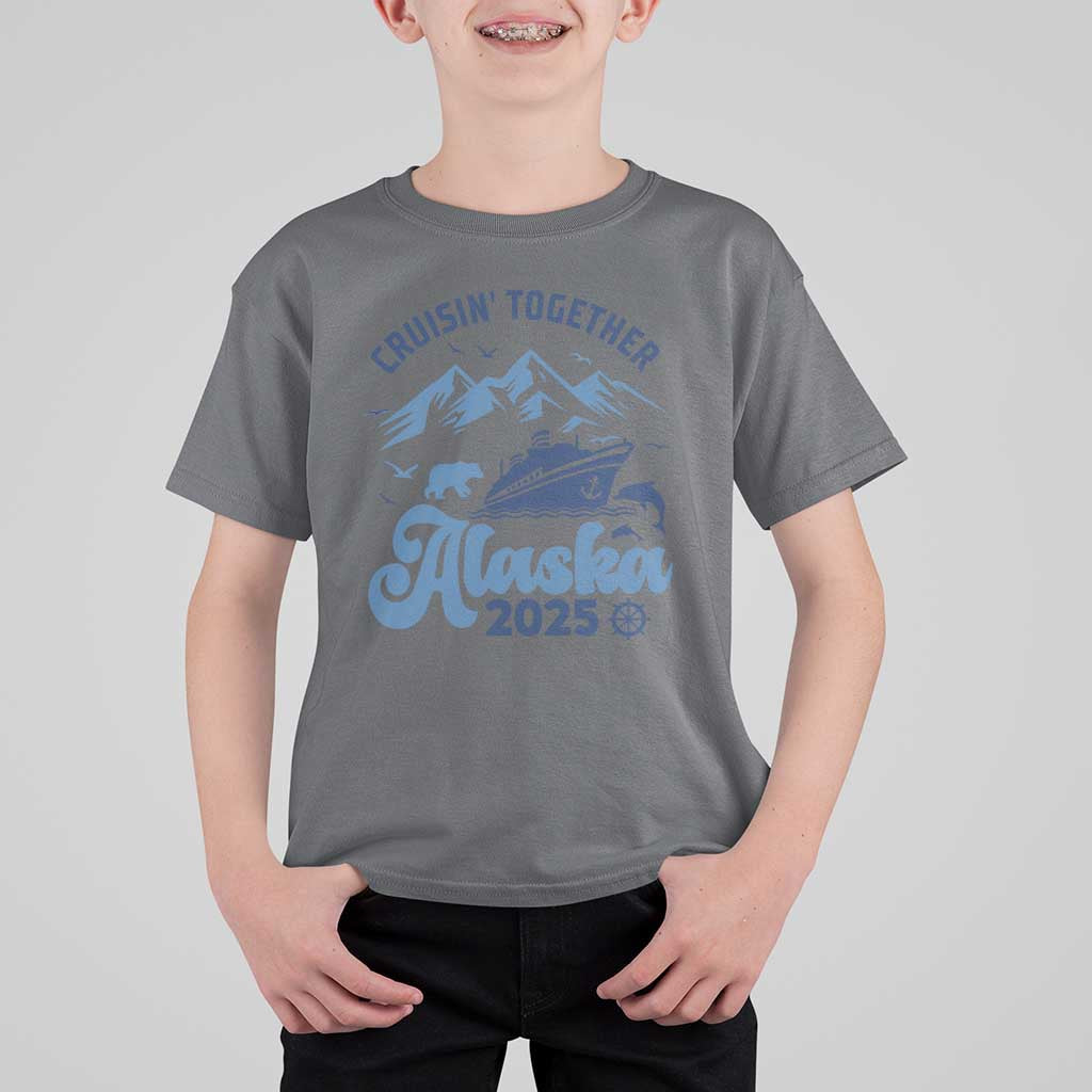 Alaska Cruise T Shirt For Kid Cruisin Together Matching Family Cruise 2025 - Wonder Print Shop