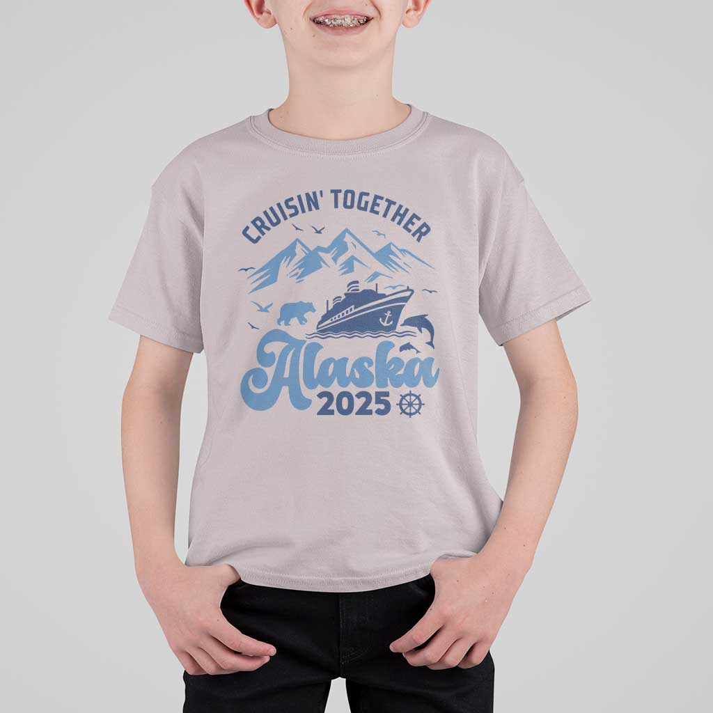 Alaska Cruise T Shirt For Kid Cruisin Together Matching Family Cruise 2025 - Wonder Print Shop