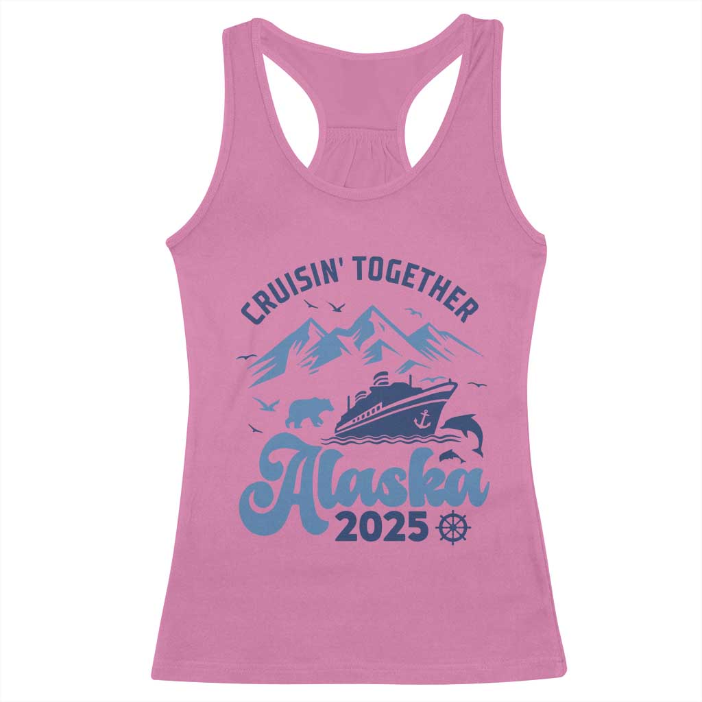 Alaska Cruise Racerback Tank Top Cruisin Together Matching Family Cruise 2025 - Wonder Print Shop
