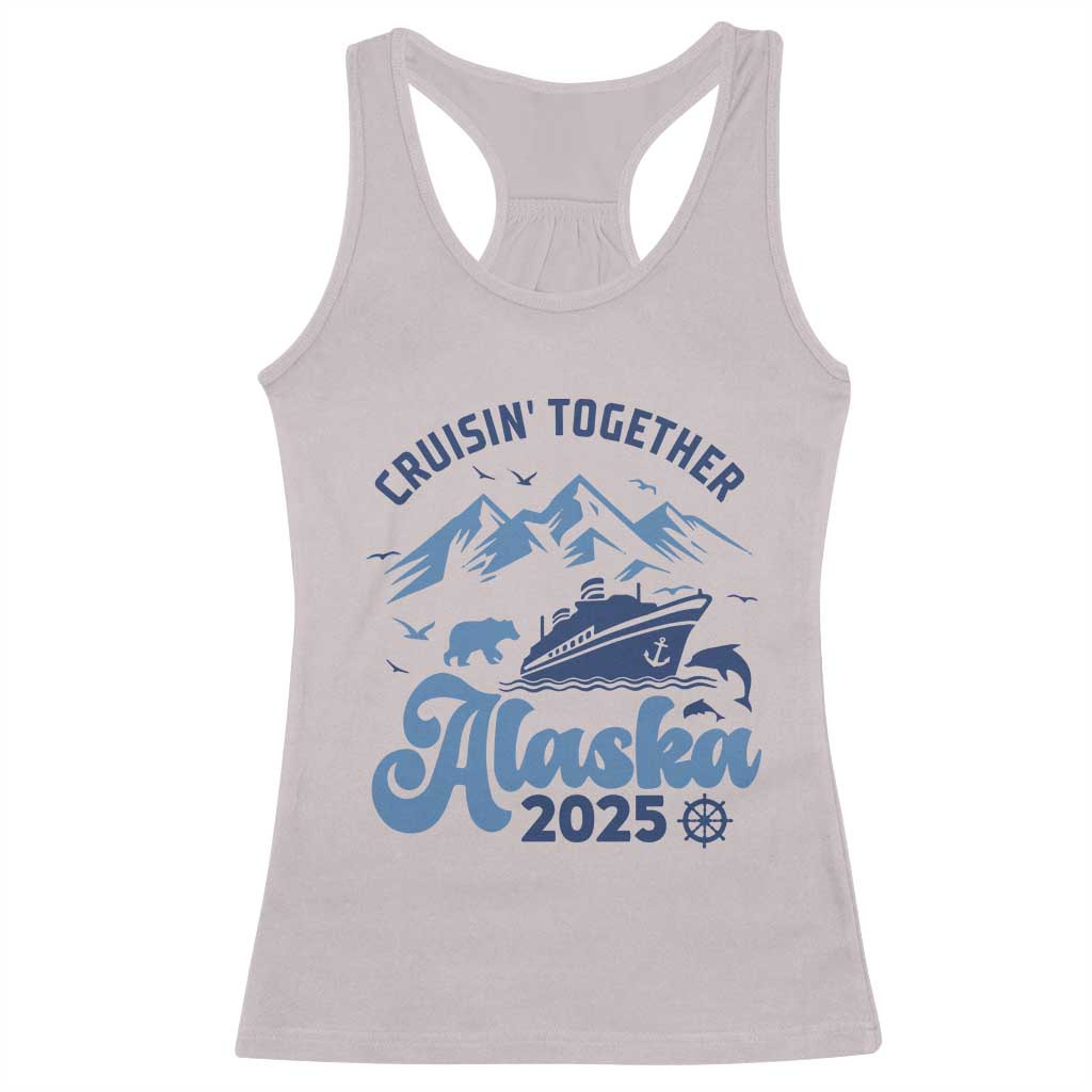 Alaska Cruise Racerback Tank Top Cruisin Together Matching Family Cruise 2025 - Wonder Print Shop