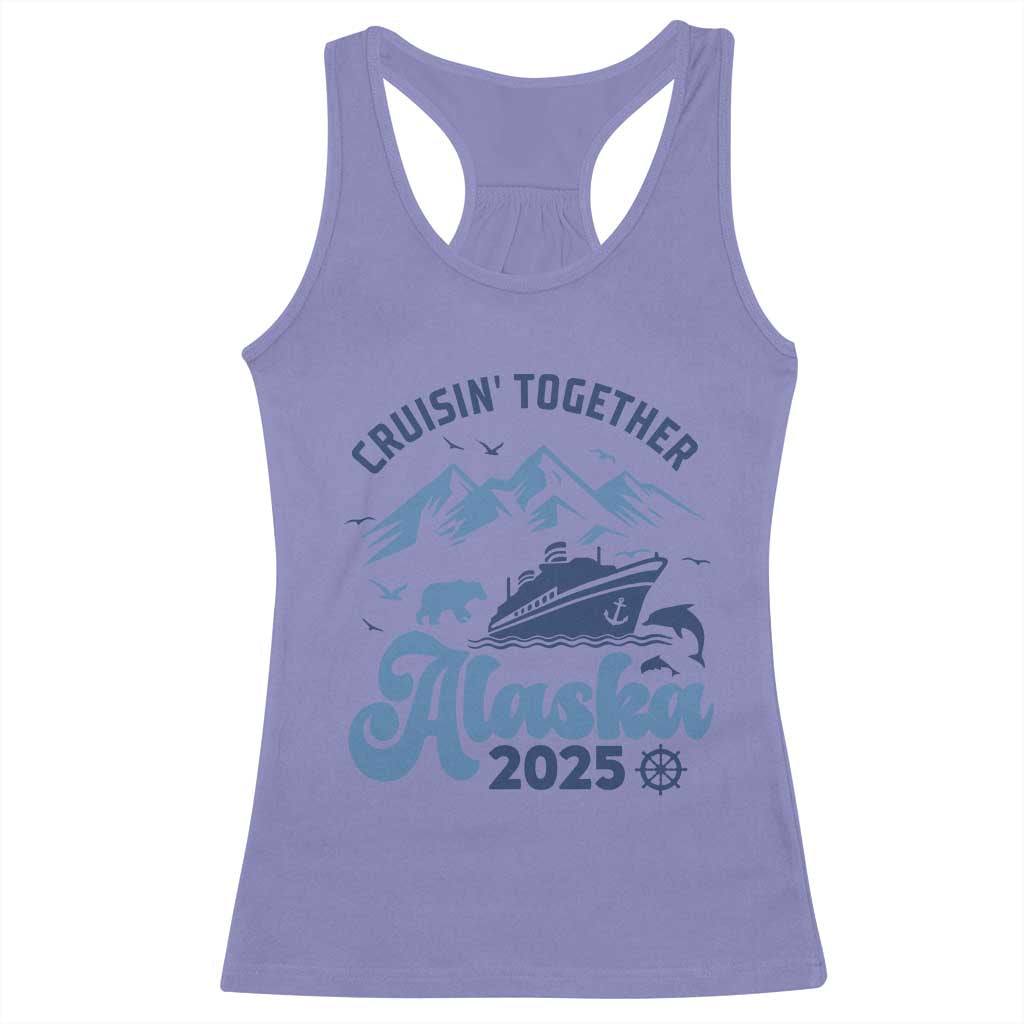 Alaska Cruise Racerback Tank Top Cruisin Together Matching Family Cruise 2025 - Wonder Print Shop