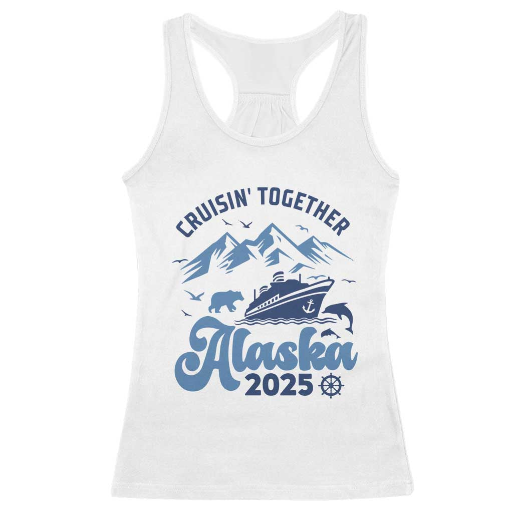 Alaska Cruise Racerback Tank Top Cruisin Together Matching Family Cruise 2025 - Wonder Print Shop