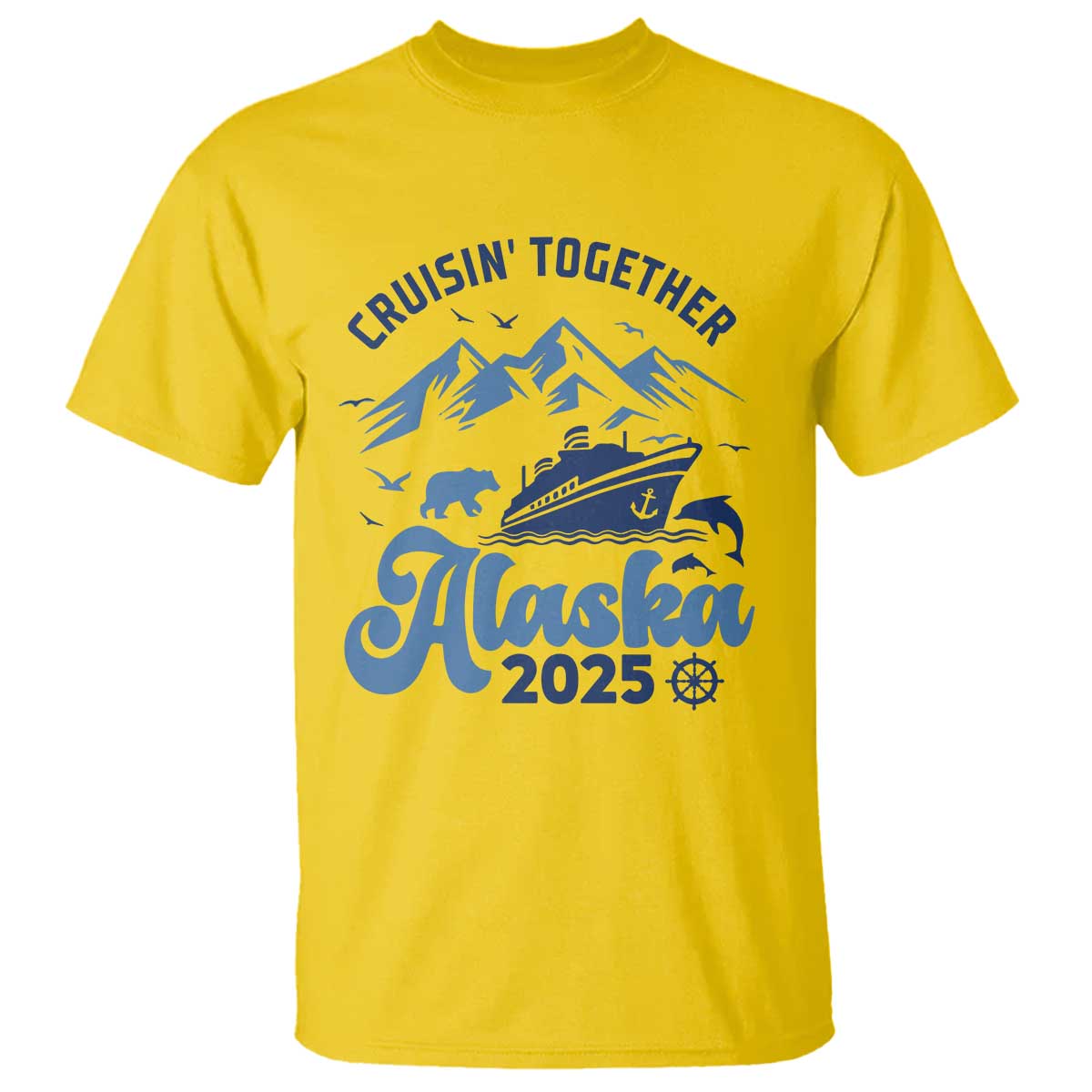 Alaska Cruise T Shirt Cruisin Together Matching Family Cruise 2025 - Wonder Print Shop