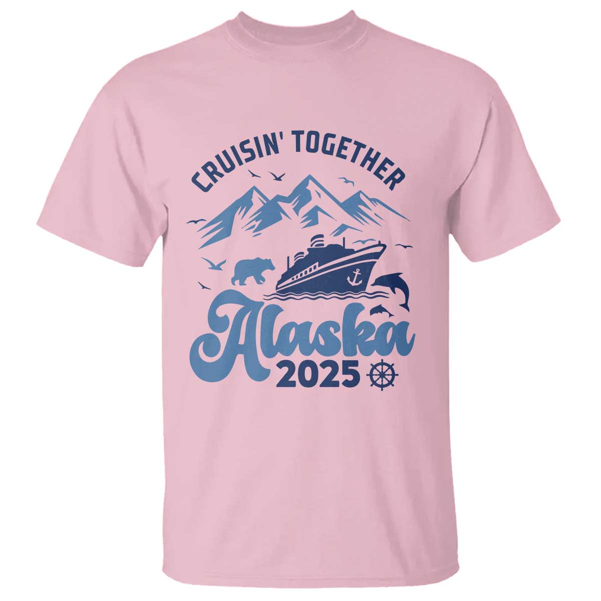 Alaska Cruise T Shirt Cruisin Together Matching Family Cruise 2025 - Wonder Print Shop