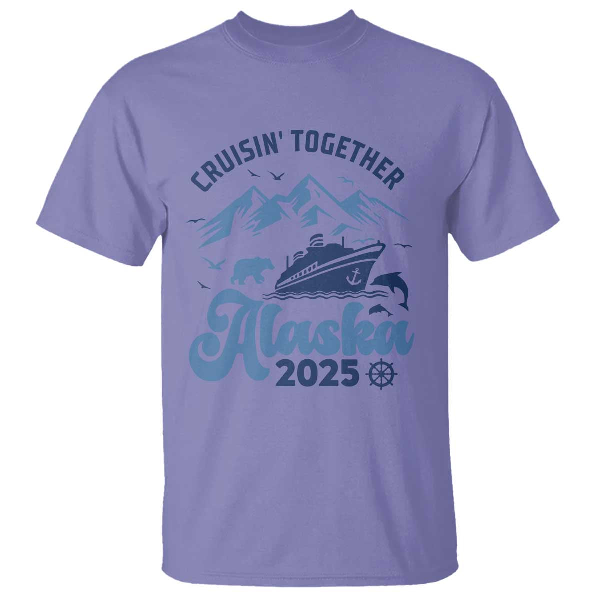 Alaska Cruise T Shirt Cruisin Together Matching Family Cruise 2025 - Wonder Print Shop