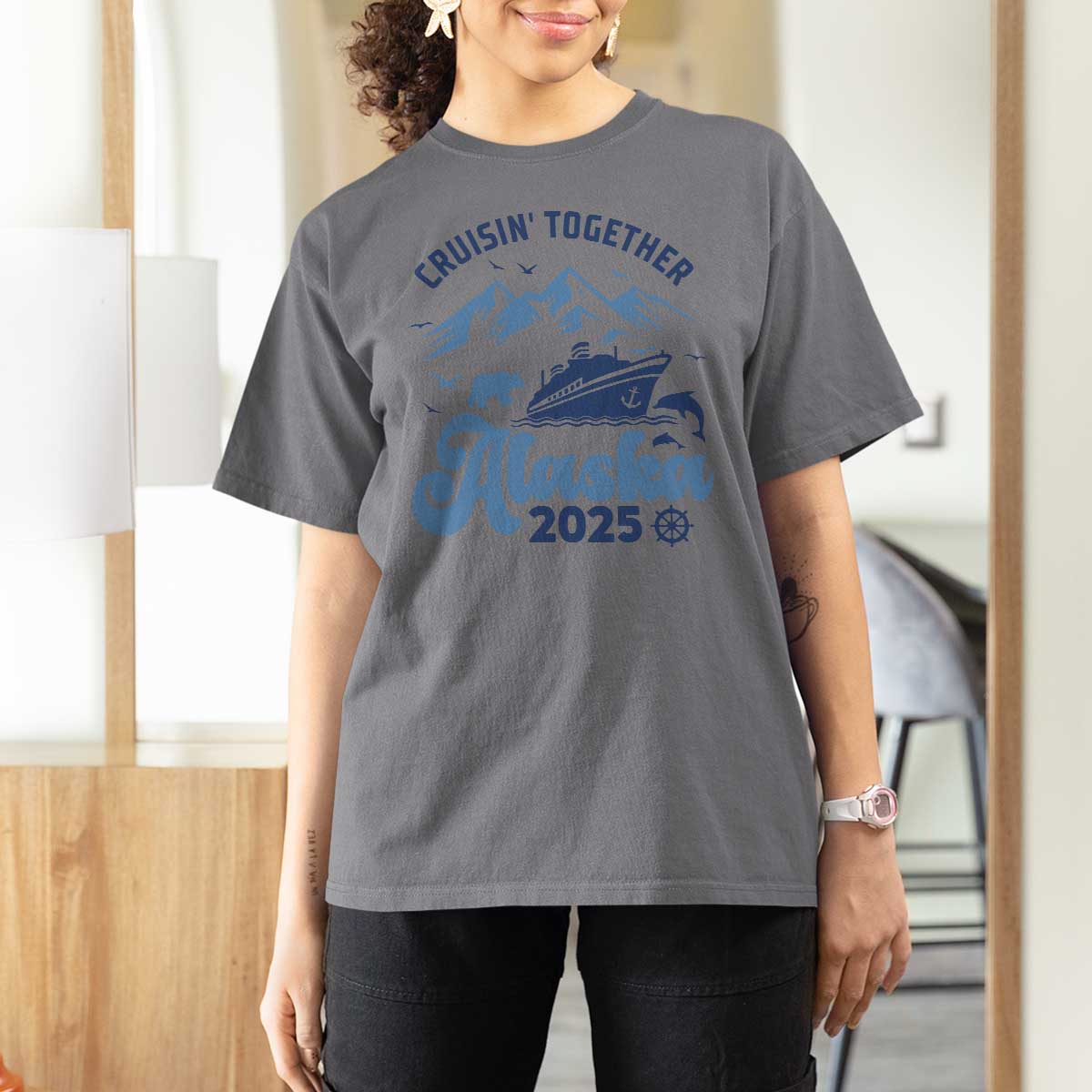 Alaska Cruise T Shirt For Women Cruisin Together Matching Family Cruise 2025 - Wonder Print Shop