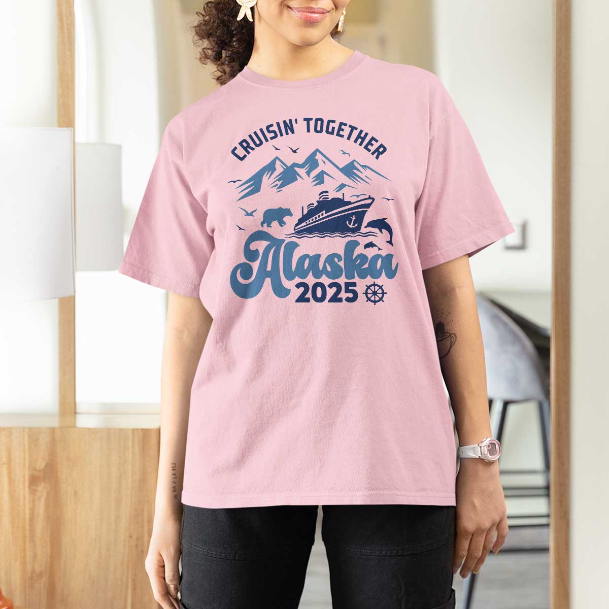 Alaska Cruise T Shirt For Women Cruisin Together Matching Family Cruise 2025 - Wonder Print Shop