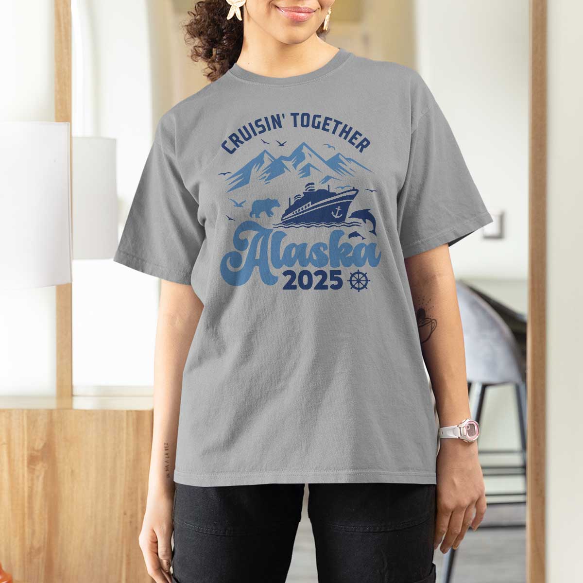 Alaska Cruise T Shirt For Women Cruisin Together Matching Family Cruise 2025 - Wonder Print Shop
