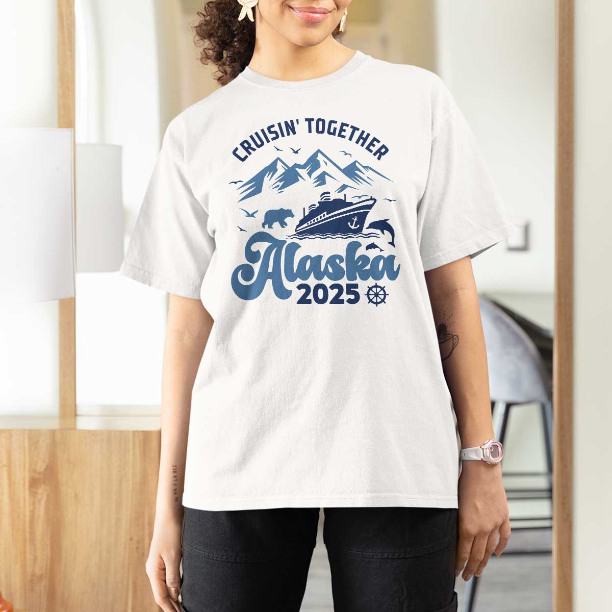 Alaska Cruise T Shirt For Women Cruisin Together Matching Family Cruise 2025 - Wonder Print Shop