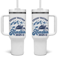 Alaska Cruise Tumbler With Handle Cruisin Together Matching Family Cruise 2025 - Wonder Print Shop