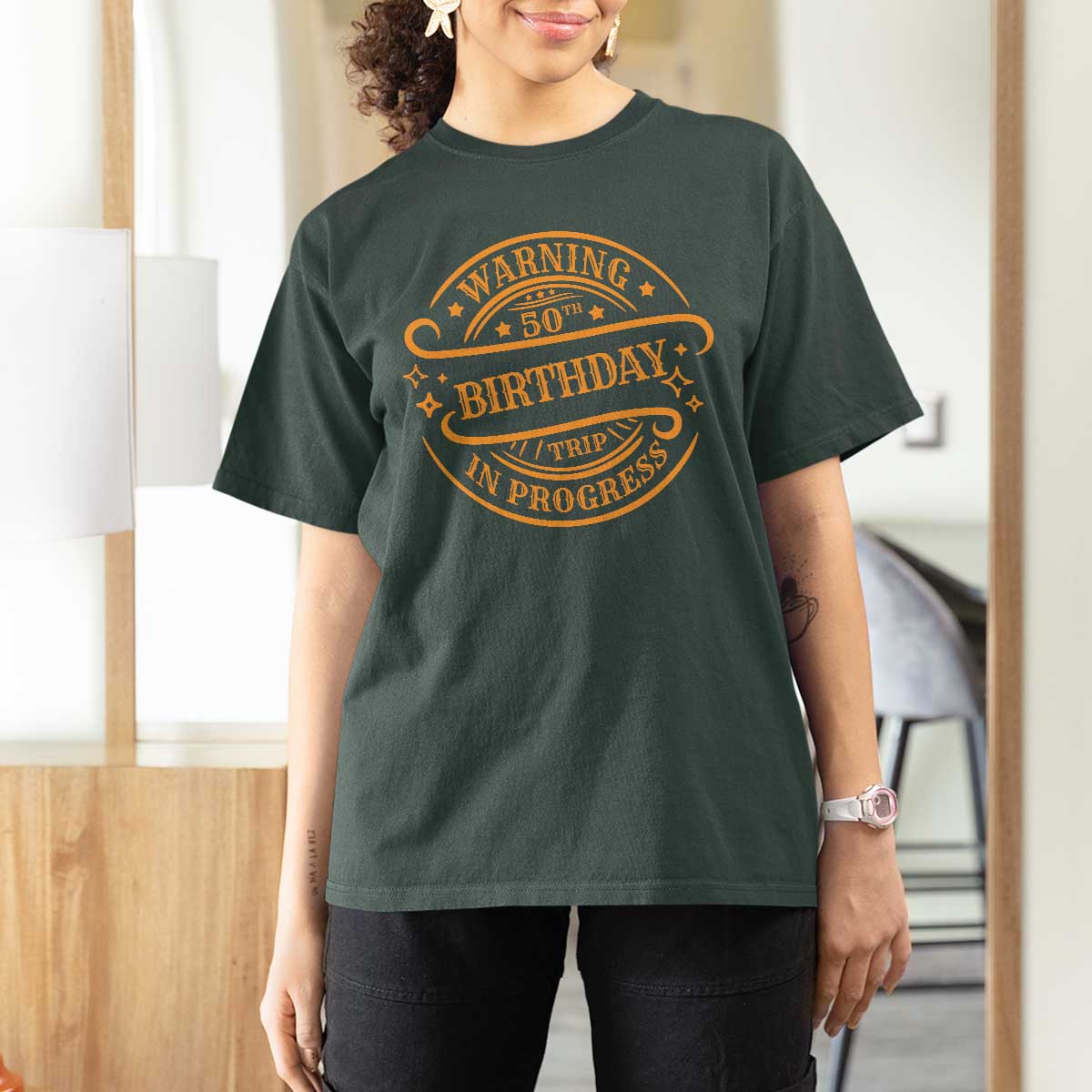 50th Birthday Trip T Shirt For Women Retro Funny Milestone Vacation - Wonder Print Shop