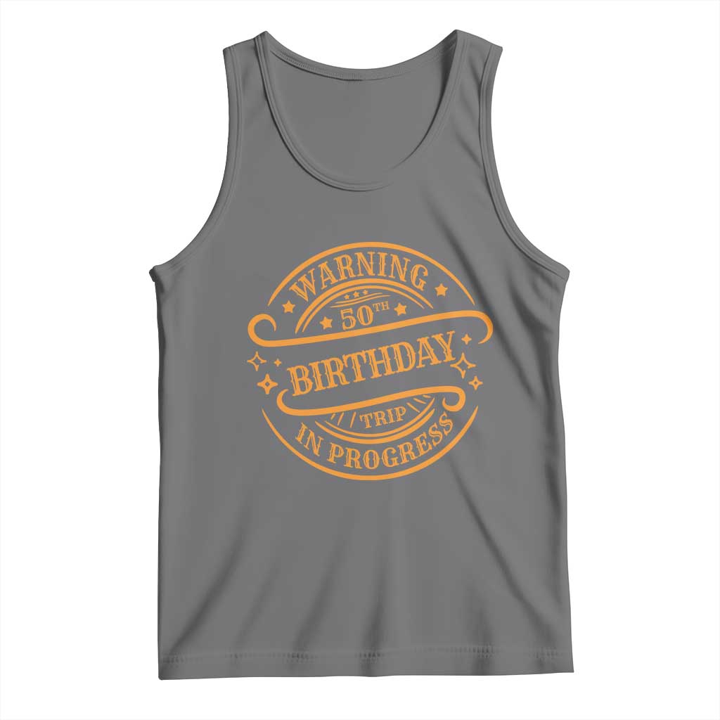 50th Birthday Trip Tank Top Retro Funny Milestone Vacation - Wonder Print Shop