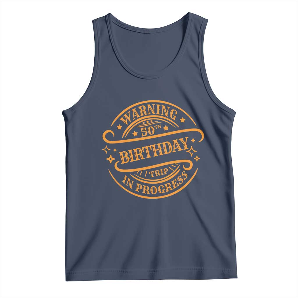 50th Birthday Trip Tank Top Retro Funny Milestone Vacation - Wonder Print Shop