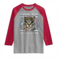 Tummy Ache Survivor Cat Meme Raglan Shirt Vintage 90s Graphic Funny Stomach Issues Bootleg - Wonder Print Shop