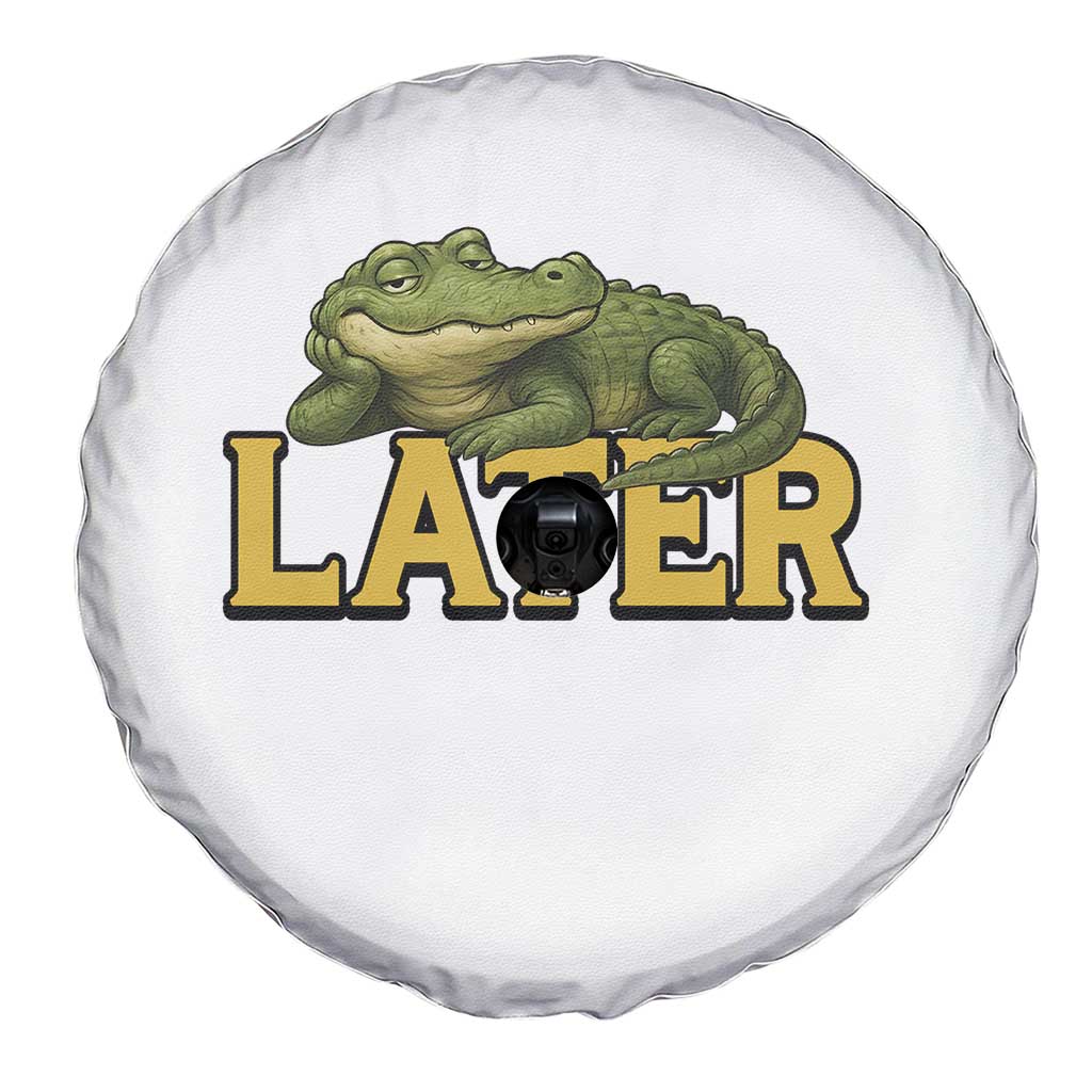 See You Later Alligator Spare Tire Cover Funny Teacher Meme Viral Quote - Wonder Print Shop