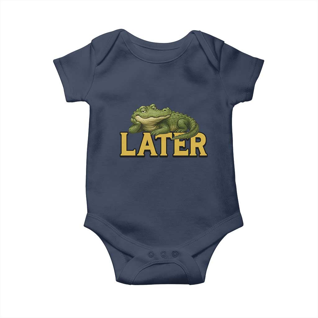See You Later Alligator Baby Onesie Funny Teacher Meme Viral Quote - Wonder Print Shop