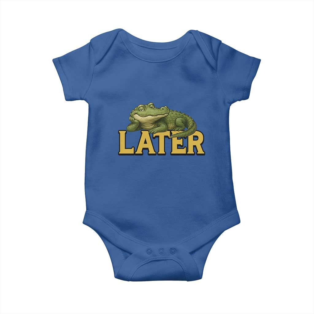See You Later Alligator Baby Onesie Funny Teacher Meme Viral Quote - Wonder Print Shop