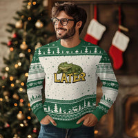 See You Later Alligator Ugly Christmas Sweater Funny Teacher Meme Viral Quote - Wonder Print Shop