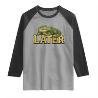 See You Later Alligator Raglan Shirt Funny Teacher Meme Viral Quote - Wonder Print Shop