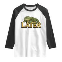 See You Later Alligator Raglan Shirt Funny Teacher Meme Viral Quote - Wonder Print Shop