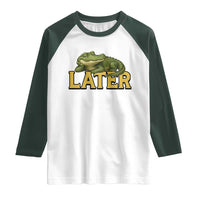 See You Later Alligator Raglan Shirt Funny Teacher Meme Viral Quote - Wonder Print Shop