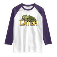 See You Later Alligator Raglan Shirt Funny Teacher Meme Viral Quote - Wonder Print Shop
