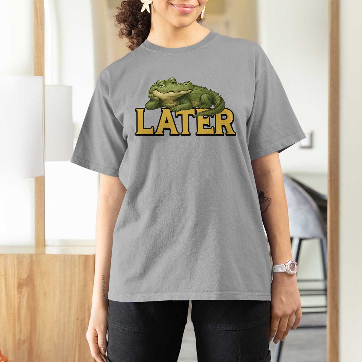 See You Later Alligator T Shirt For Women Funny Teacher Meme Viral Quote - Wonder Print Shop