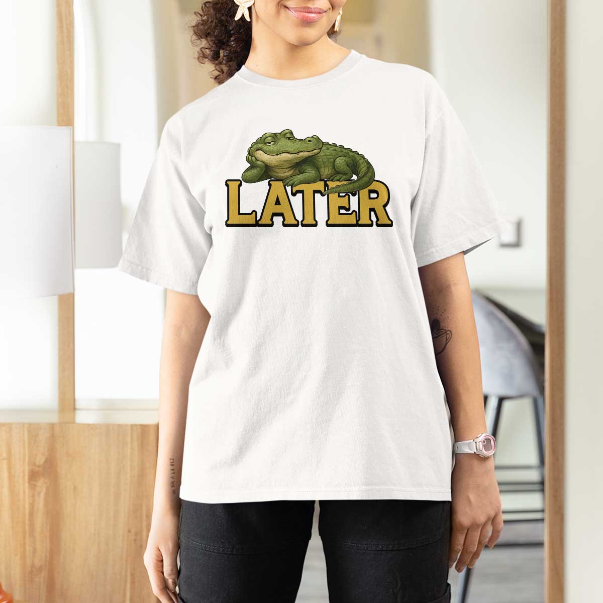 See You Later Alligator T Shirt For Women Funny Teacher Meme Viral Quote - Wonder Print Shop