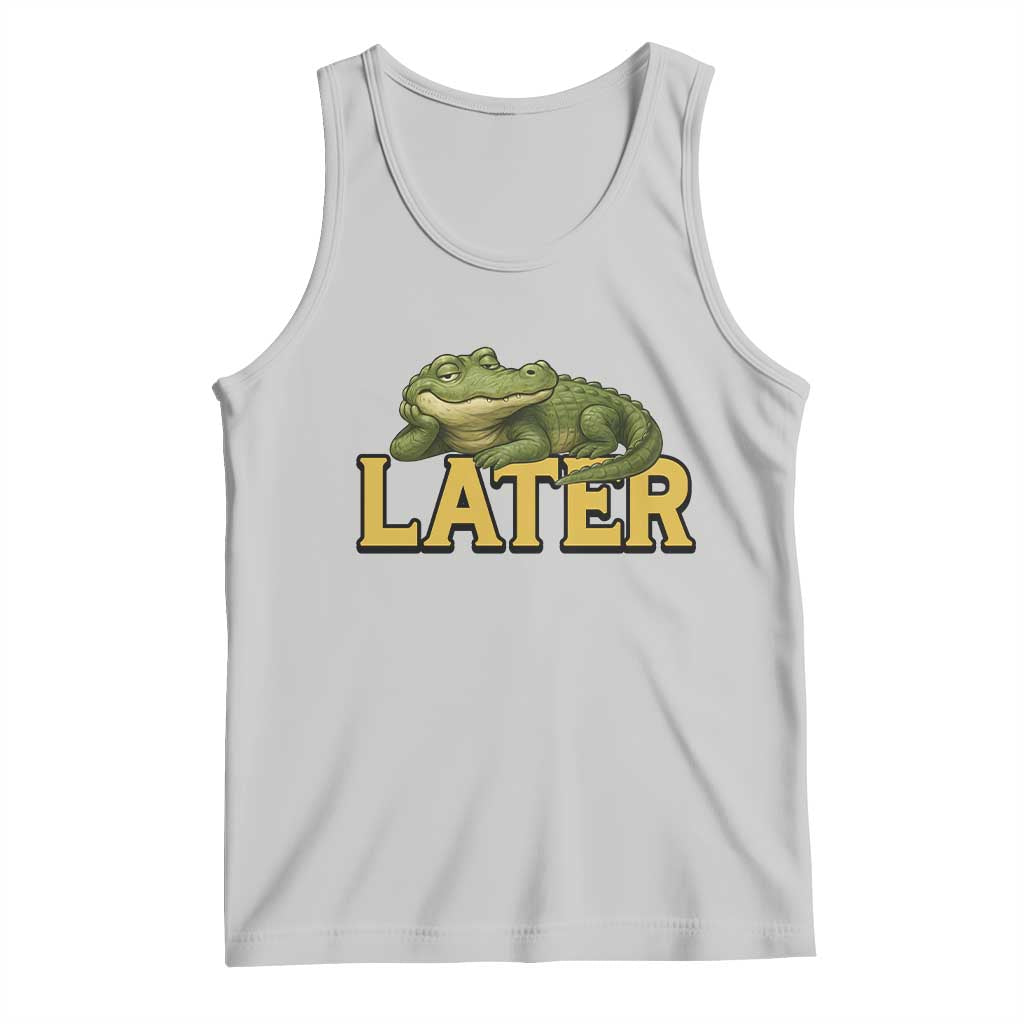 See You Later Alligator Tank Top Funny Teacher Meme Viral Quote - Wonder Print Shop
