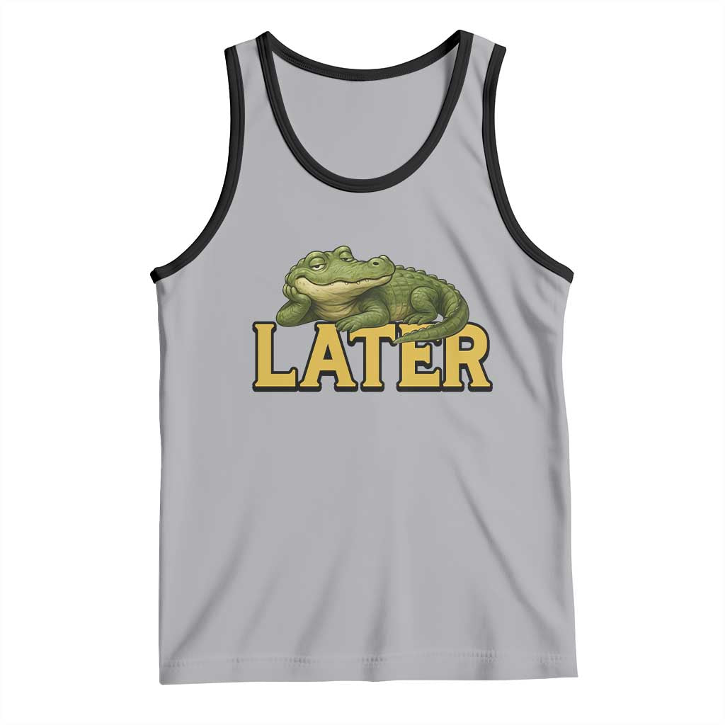 See You Later Alligator Tank Top Funny Teacher Meme Viral Quote - Wonder Print Shop