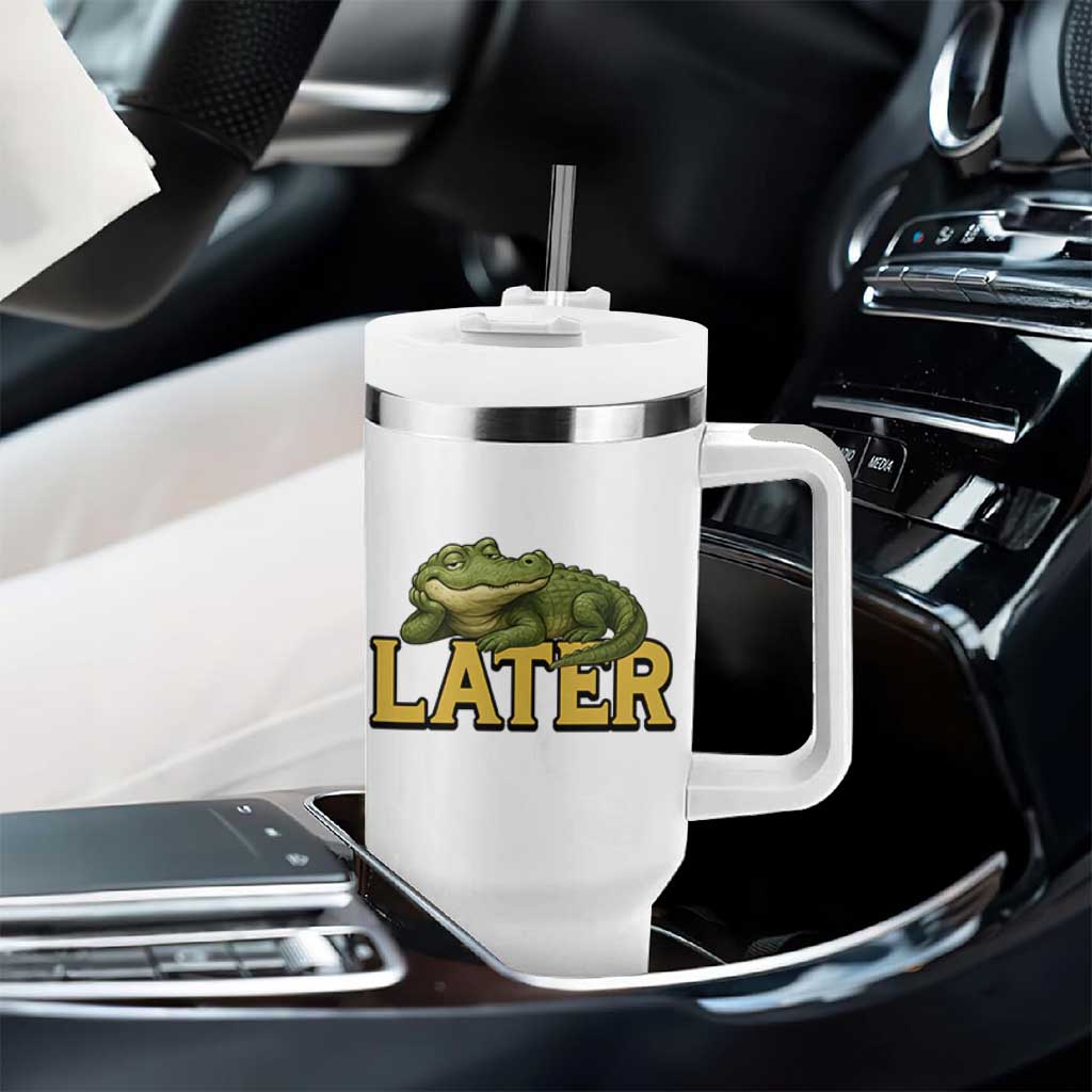 See You Later Alligator Tumbler With Handle Funny Teacher Meme Viral Quote - Wonder Print Shop