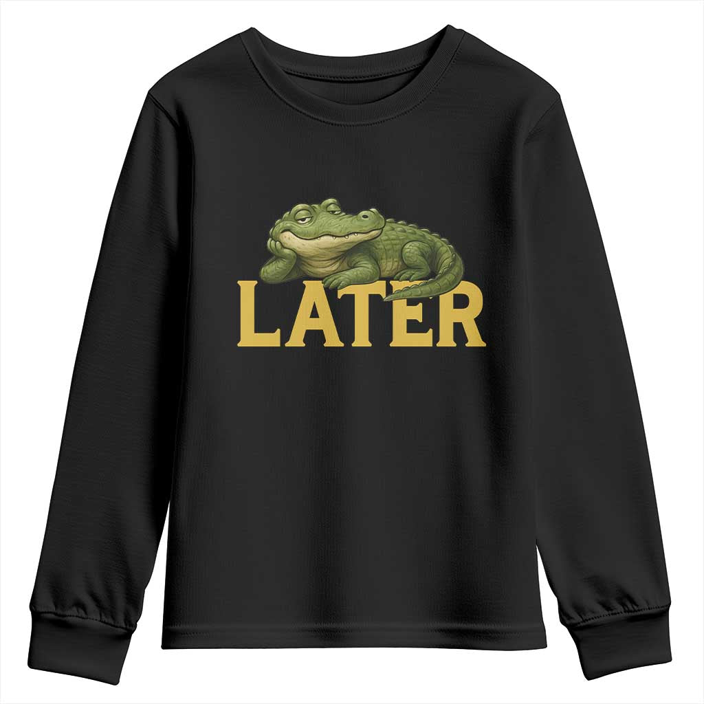 See You Later Alligator Youth Sweatshirt Funny Teacher Meme Viral Quote - Wonder Print Shop