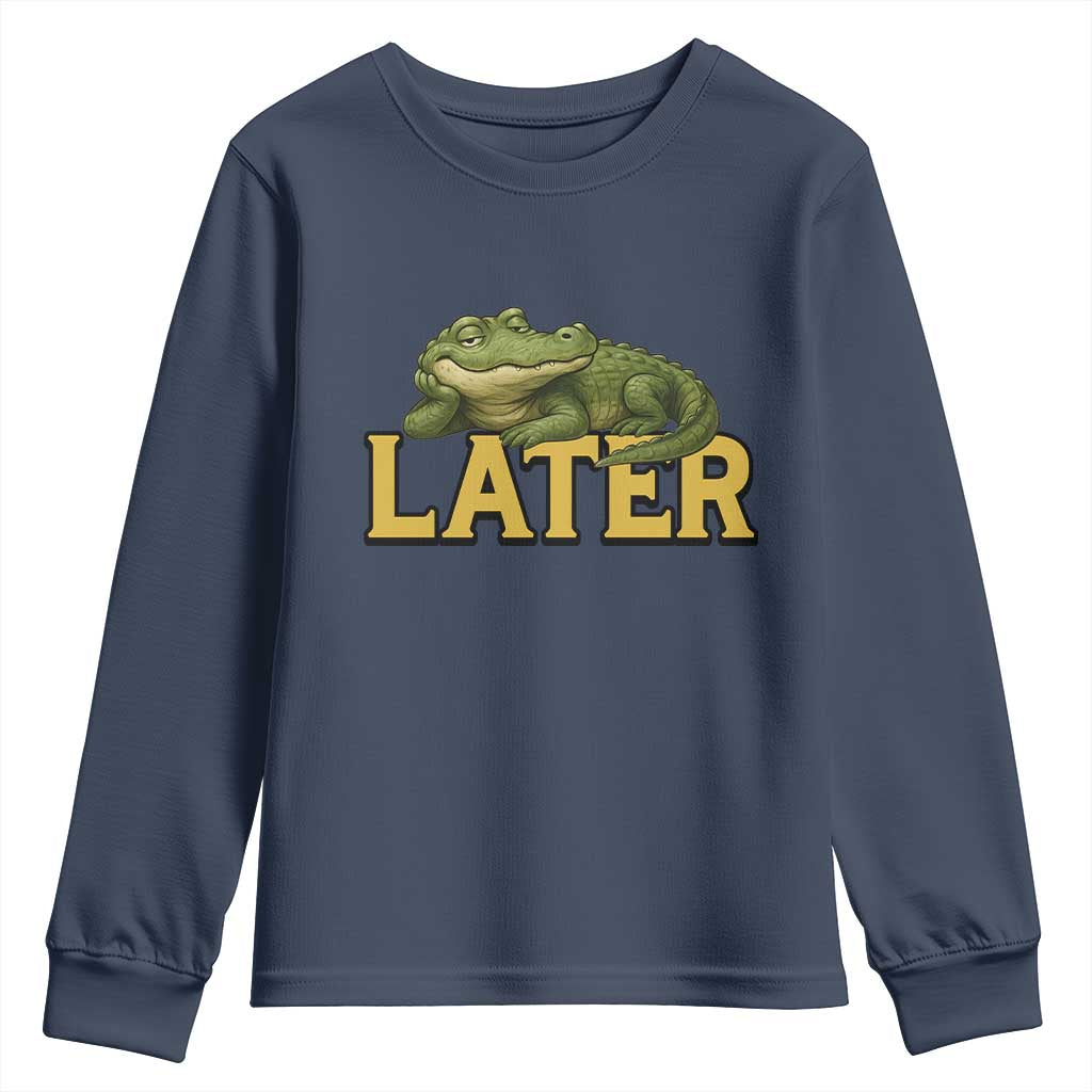 See You Later Alligator Youth Sweatshirt Funny Teacher Meme Viral Quote - Wonder Print Shop
