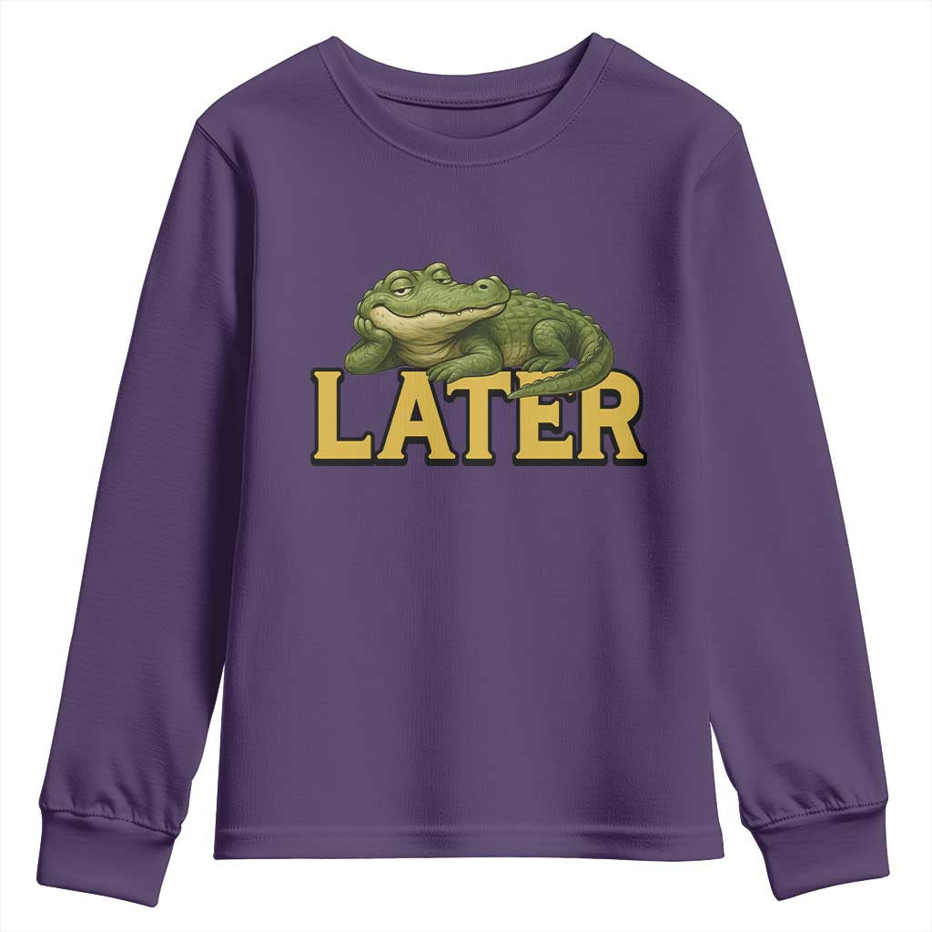 See You Later Alligator Youth Sweatshirt Funny Teacher Meme Viral Quote - Wonder Print Shop