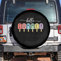Hello Summer Vacation Ice Cream Popsicle Ice Lolly Spare Tire Cover - Wonder Print Shop